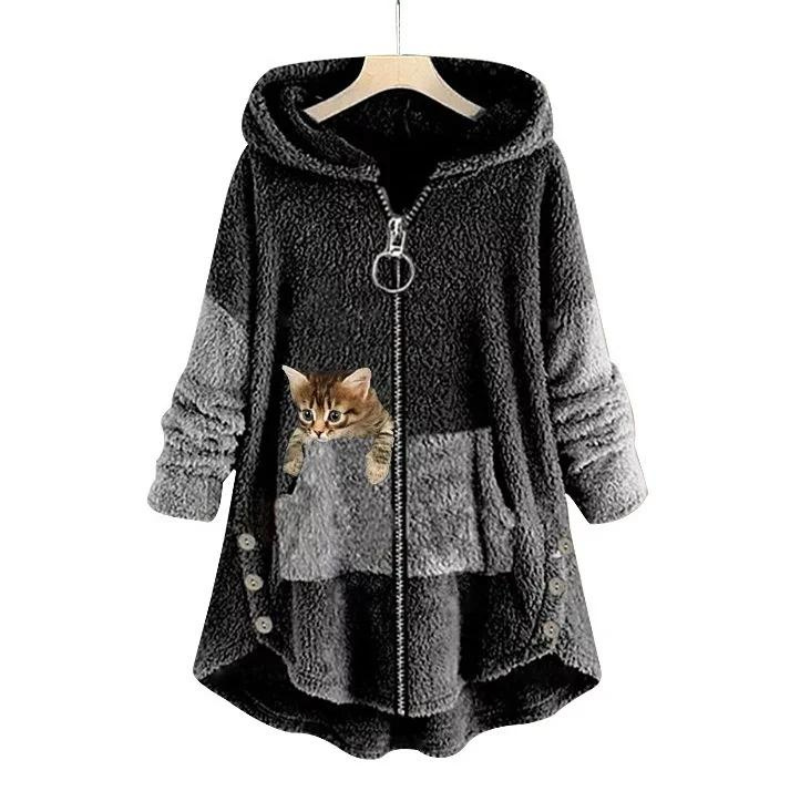 Lucy | Soft Plush Hoodie with Print