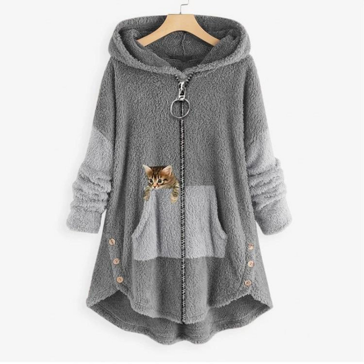 Lucy | Soft Plush Hoodie with Print