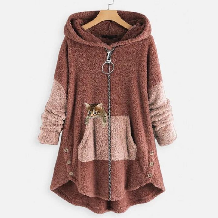 Lucy | Soft Plush Hoodie with Print